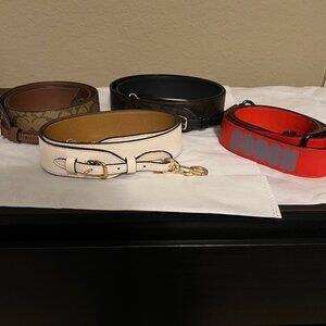 4 authentic COACH Shoulder Straps for ONE price LOT! (new condition)
